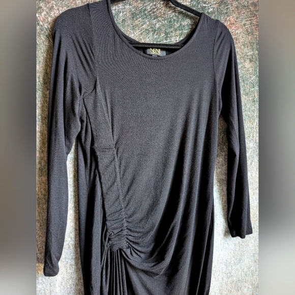 Black Ruched Dress XS - Picture 2 of 4